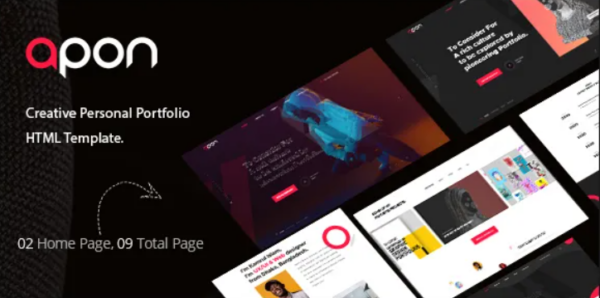 Apon – Creative Portfolio WordPress Theme