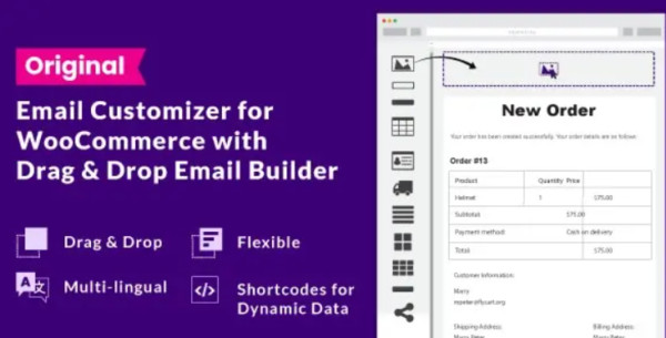 Email Customizer for WooCommerce with Drag and Drop Email Builder 1.5.16