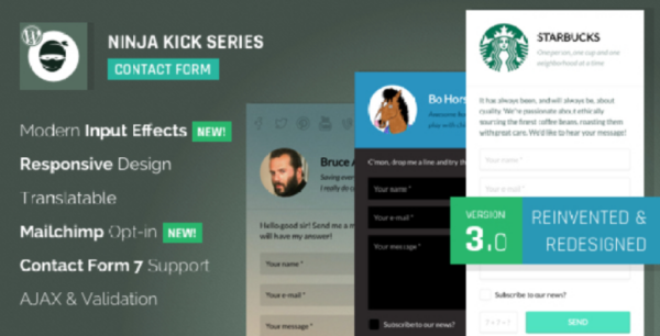Ninja Kick – WordPress Contact Form Plugin 3.5.8