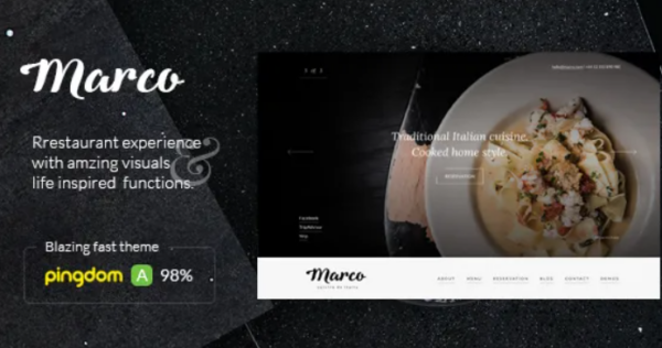 Marco Restaurant Cafe WordPress Theme 1.2.3