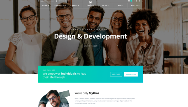 Mythos Pro – Multipurpose Corporate & Business WordPress Theme – Themeum