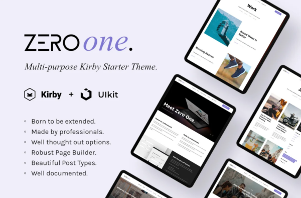 Zero One -- Kirby CMS starter theme