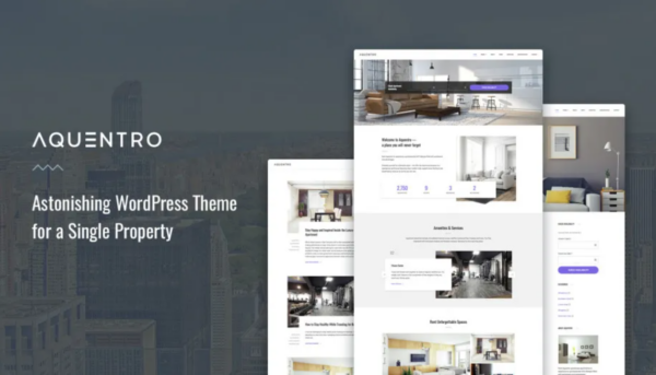 Aquentro – Single Property Website Template