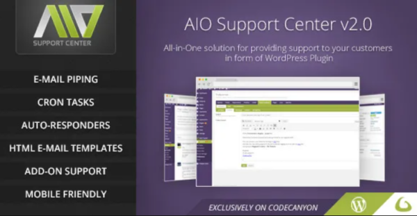 AIO Support Center – WordPress Ticketing System 2.22