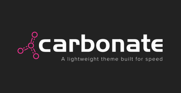 Carbonate – A Responsive Lightweight WordPress Theme Built for Speed