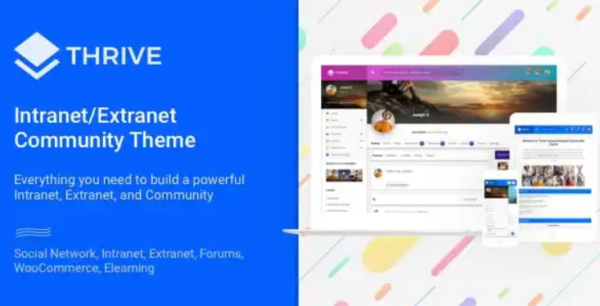 Thrive 3.1.7 Intranet/Extranet/Community WordPress Theme