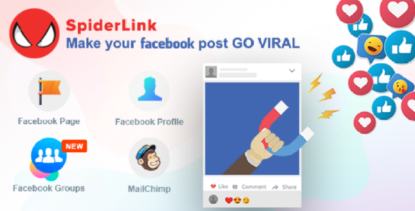 Facebook SpiderLink 2.5 Make Your Facebook Post GO VIRAL