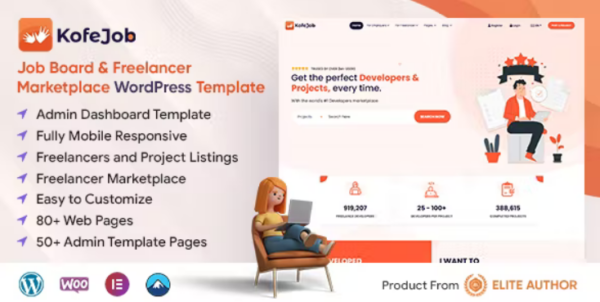 Kofejob – Freelance Marketplace WordPress Theme