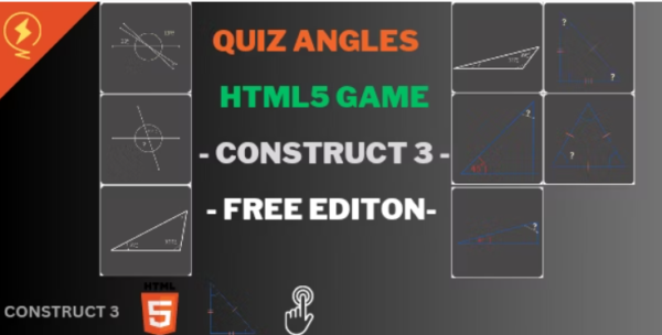 ANGLE QUIZ GAME - HTML5 GAME - CONSTRUCT 3 FREE EDITION