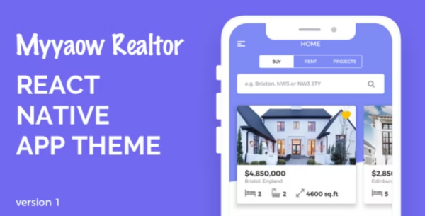 Myyaow Realtor - React Native Theme 2.0