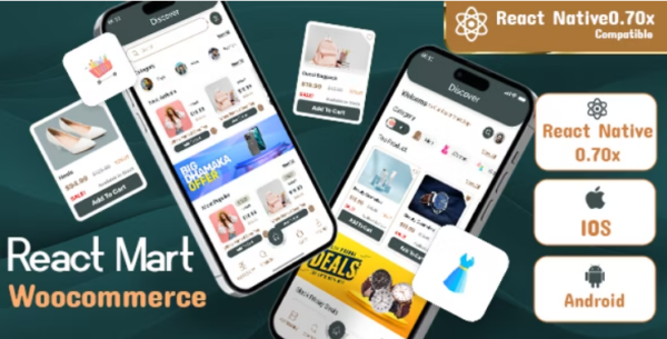 ReactMart WooCommerce - ReactNative E-commerce Mobile Application