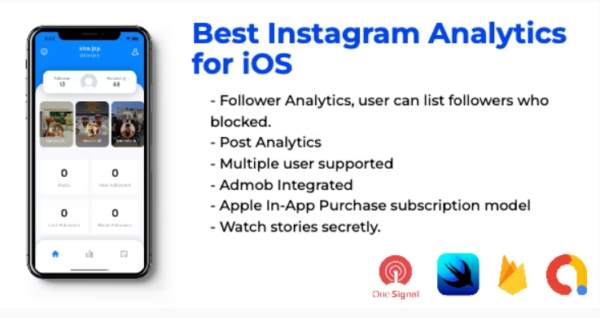 Follower Analytics for Instagram, iOS