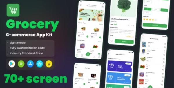 Grocery - E Grocery App React Native CLI Ui Kit