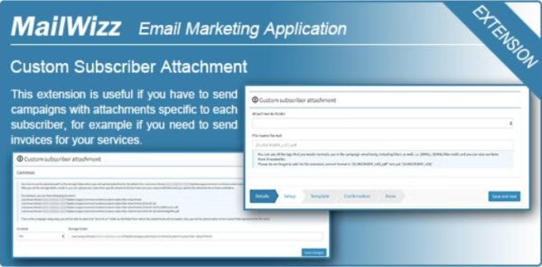 MailWizz EMA - Custom subscriber attachment 18 June 2021