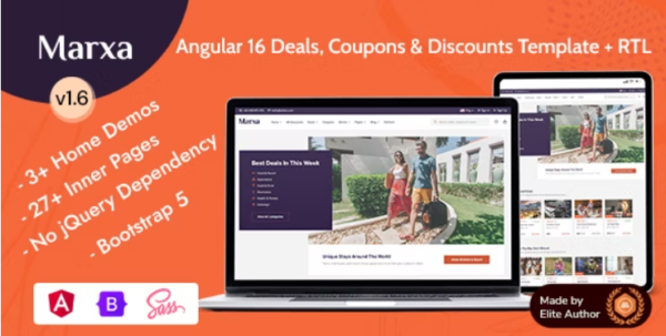 Marxa - Angular 16 Deals Coupons & Discounts Theme 1.6