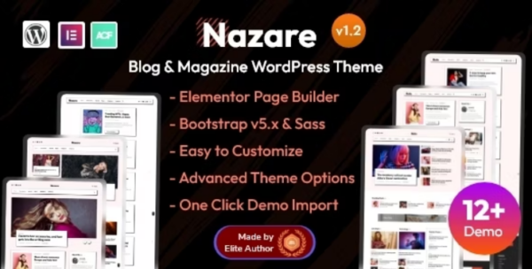 Nazare - Blog & Magazine WordPress Theme 1.2