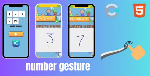 Number gesture - HTML5 - Construct 3