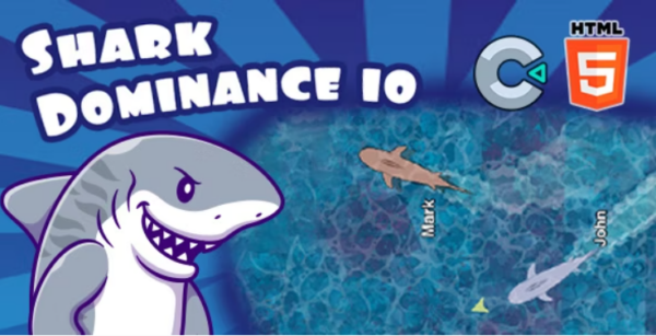 Shark Dominance io – HTML5 Game – C3P