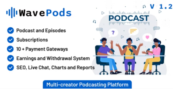 WavePods - Multi-creator Podcasting Platform 1.2