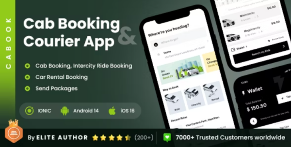 Cab Booking & Package Sending App | Cabook