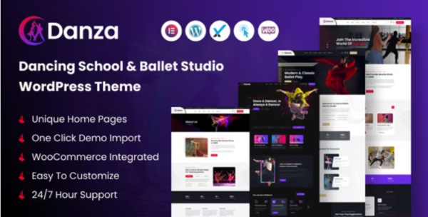 Danza – Dancing School and Ballet Studio WordPress Theme