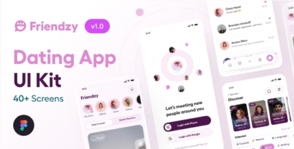 Friendzy - Dating App UI Kit