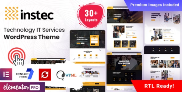 Instec - Technology IT Services WordPress Theme