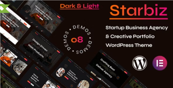 Starbiz - Startup Business Agency & Creative Portfolio WordPress Theme 1.0.8