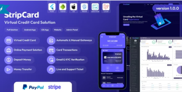 StripCard - Virtual Credit Card Solution 3.5