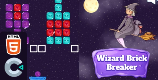 Wizard Brick Breaker – HTML5 Game – C3P