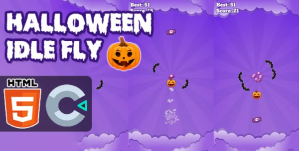 Halloween Idle Fly – HTML5 Game – C3P