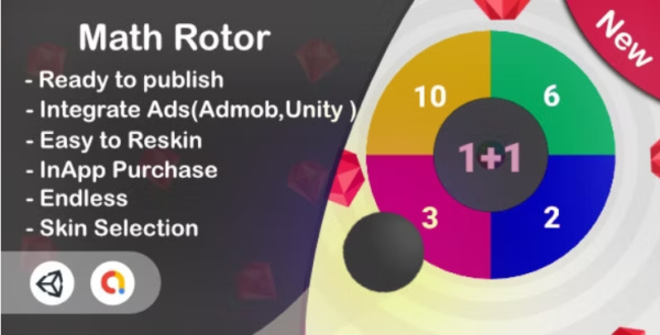 Math Rotor 3D - Educational Game (Unity Complete+Admob+iOS+Android) 27 October 2020