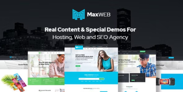 MaxWeb - Hosting & SEO Agency WordPress Theme 1.1