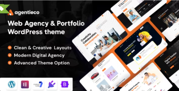 Agentieco – Creative Agency & Portfolio WordPress Theme 2.4.0