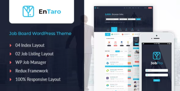 Entaro - Job Portal WordPress Theme 19 September 2023