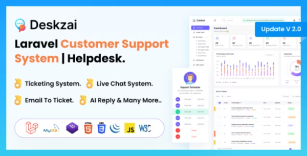 Deskzai – Customer Support System | Helpdesk | Support Ticket 2.5