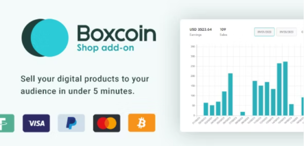 Shop - eCommerce to Sell Digital Products - Boxcoin Shop Addon