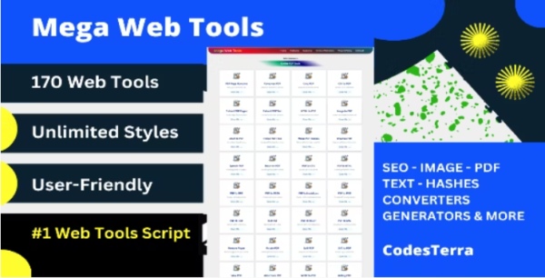 Mega Web Tools - An Ultimate Multi Tool Website Script