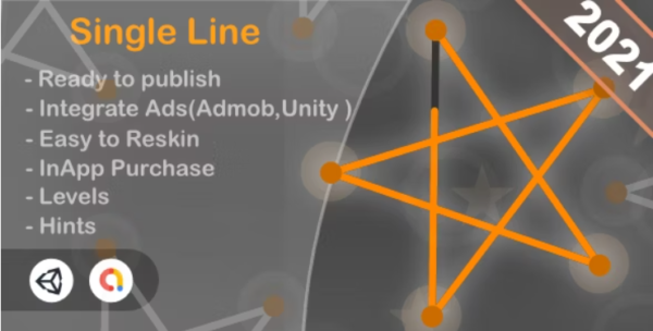 Single Line (Unity Game+Admob+iOS+Android)